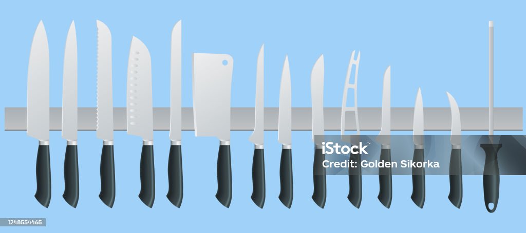 Knives Butcher Meat Knife Set Cleaver Filleting French Boning Carving  Kitchen Drawknife Or Cleaver And Sharp Knifepoint Illustration Isolated On  Background Stock Illustration - Download Image Now - iStock