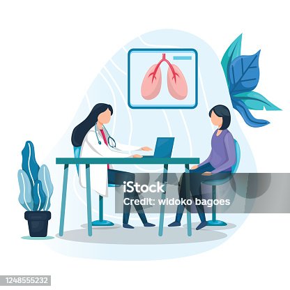 istock Woman is consulting with a doctor in the office 1248555232