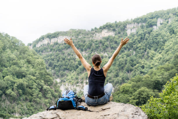 istock digital detox woman backpack 1248558415