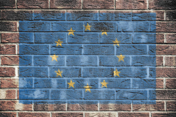 istock European Union flag on brick wall background 1248560366