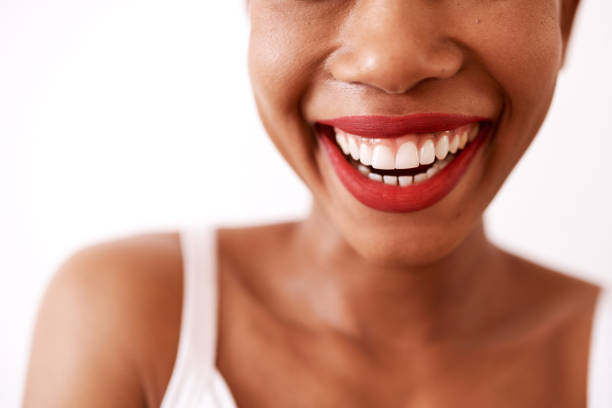 istock Red lipstick is such a confidence booster 1248567989