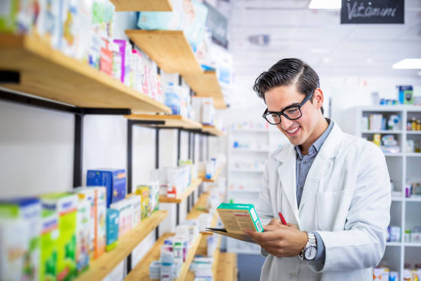 istock Pharmacist working in a drugstore 1248573762