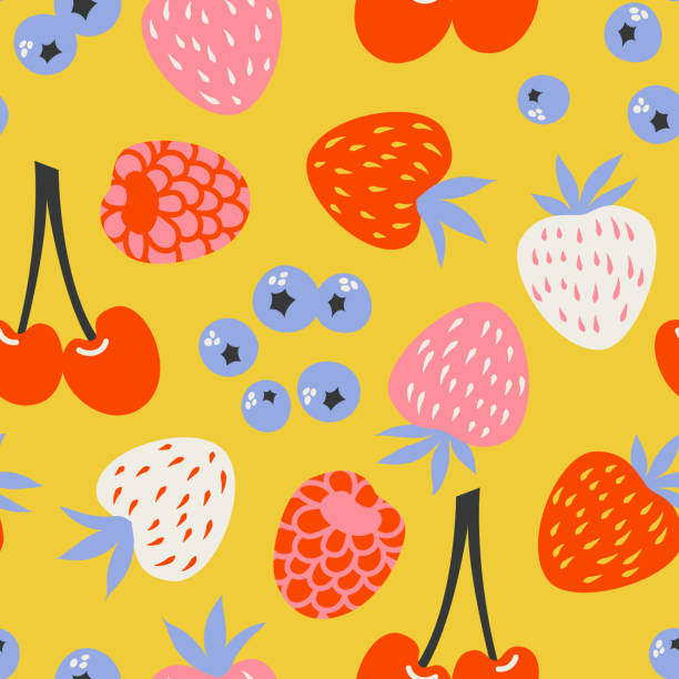 illustrations, cliparts, dessins animés et icônes de modèle de caractère vectoriel - raspberry