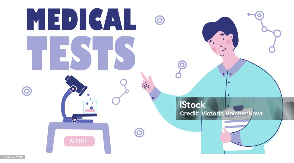 Medical Tests Laboratory Vector Illustration Flat Design Scientific Research  Cartoon Web Banner Webpage Stock Illustration - Download Image Now - iStock