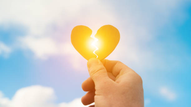 istock Broken heart in a man