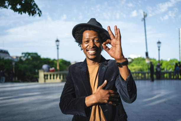 istock Joyful man happy about his life 1248604164