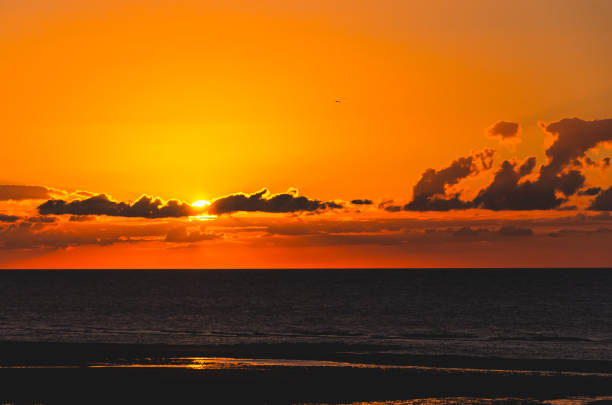 istock Beautiful sunset above the ocean 1248605604