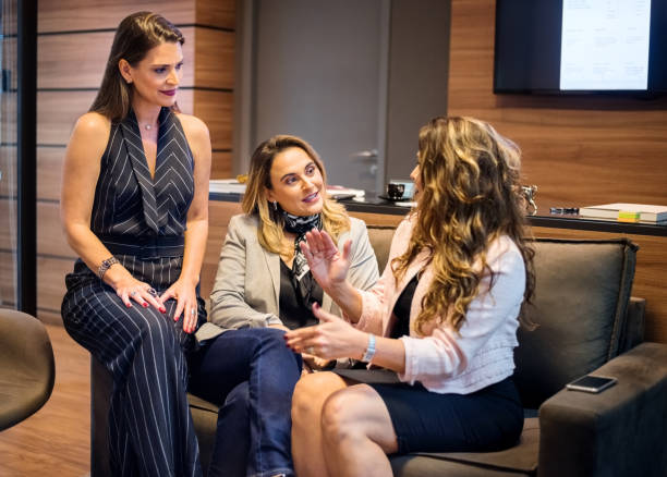 istock Business women having a casual discussion 1248615468