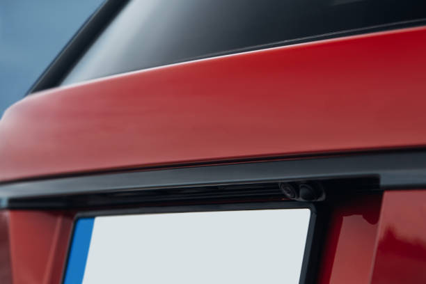 istock Suv car trunk with rear view camera 1248617787