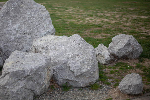 Stones in the garden.