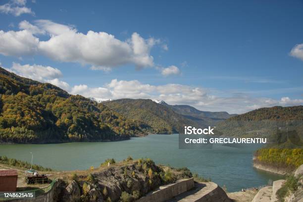 The Lake Of Siriu And The Teherau Rocks Viaduct Buzau2017 Stock Photo - Download Image Now