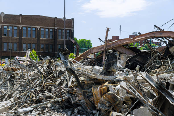 istock Protest and riots house burning damaged were destroyed Minneapolis 1248626625