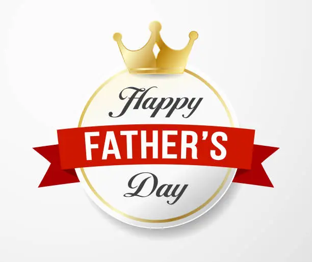 Vector illustration of Father's Day Label