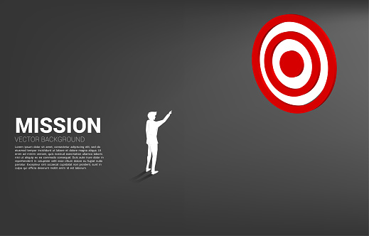 Business Concept of marketing target and customer