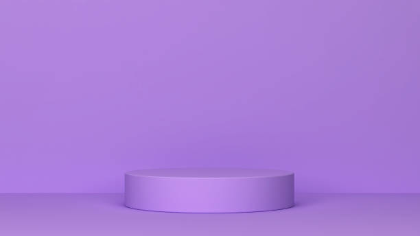 istock Single podium in front of wall 1248630703