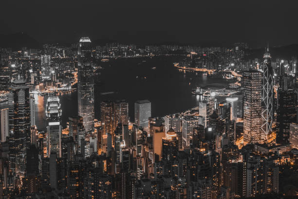 istock Hong Kong City Night view from Peak; 1248631482