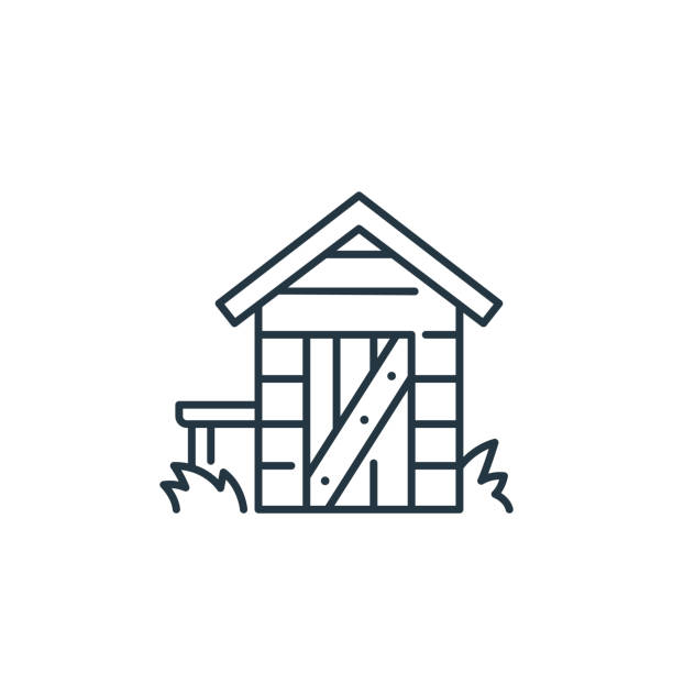 shed vector icon. shed editable stroke. shed linear symbol for use on web and mobile apps, logo, print media. Thin line illustration. Vector isolated outline drawing. shed vector icon. shed editable stroke. shed linear symbol for use on web and mobile apps, logo, print media. Thin line illustration. Vector isolated outline drawing. shed stock illustrations