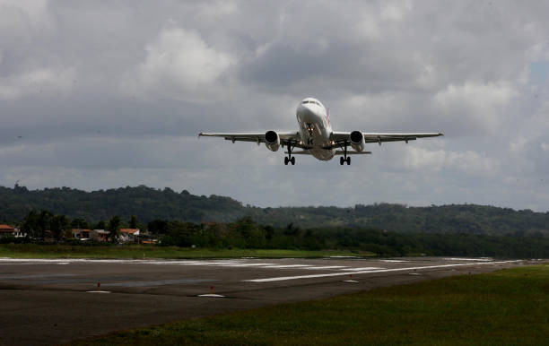 istock Aircraft during takeoff in ilheus 1248642209