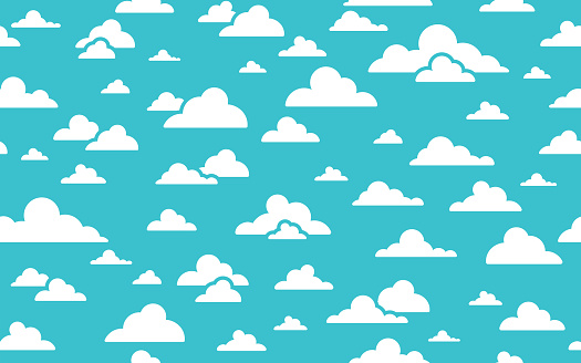 Seamless abstract clouds background pattern.