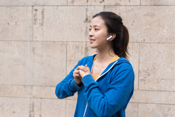 istock A young Asian woman is doing warm-up exercises 1248645459