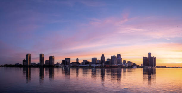 istock Detroit, Michigan - Skyline at Dawn 1248646240
