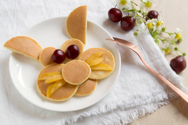 Funny bunny pancakes with fruits Funny rabbit pancakes with fruit for kids Breakfast
Funny rabbit pancakes with fruit for kids Breakfast bunny pancake stock pictures, royalty-free photos & images