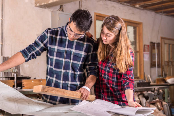 istock In the family carpentry workshop 1248667959