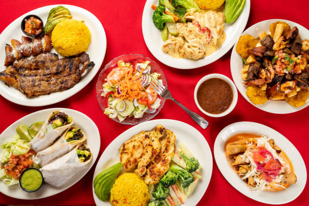 istock table full of mexican food 1248671402
