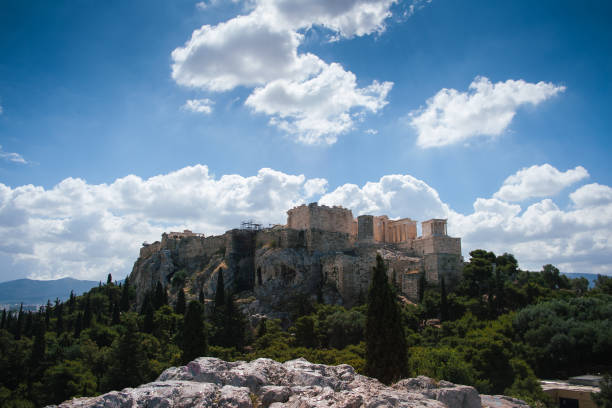 The Acropolis in Athens during the summer
