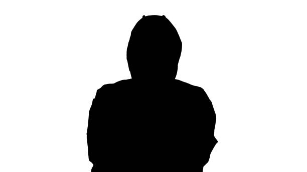 istock Silhouette Doctor in protective suits with folded hands 1248681817
