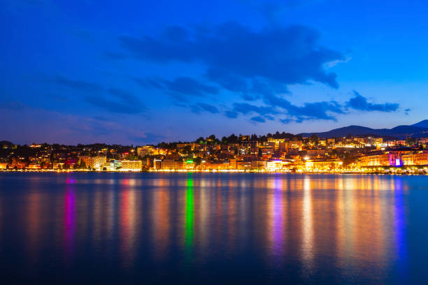 istock Lugano lake and city, Switzerland 1248686084
