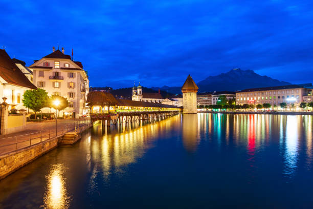 istock Kapellbrucke Bridge, Water Tower Tower, Lucerne 1248686106