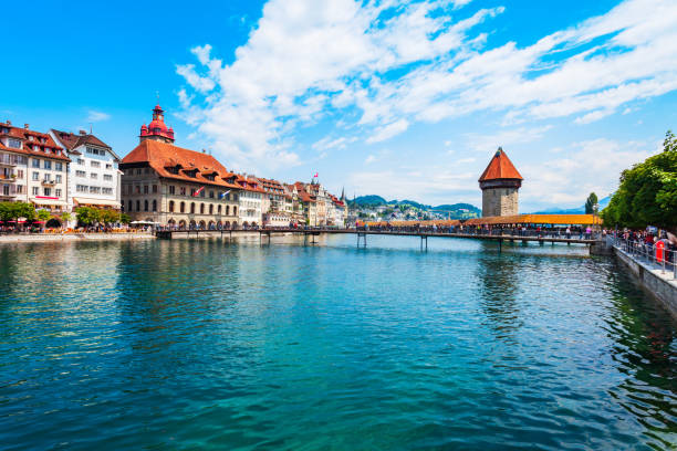 istock Kapellbrucke Bridge, Water Tower Tower, Lucerne 1248686116