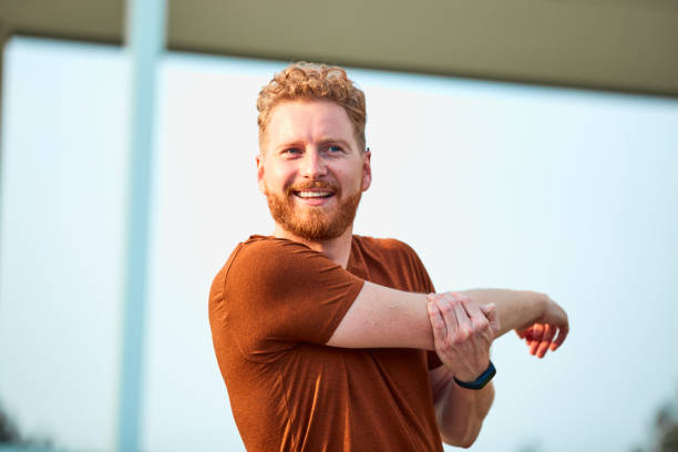 istock Modern young man working out in an urban park. 1248686539