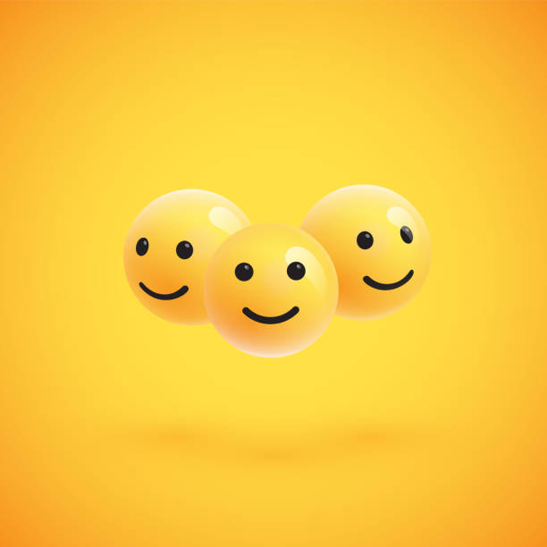 istock Group of high detailed yellow emoticons, vector illustration 1248687599
