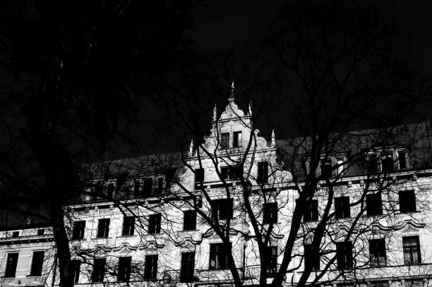 istock Beautiful Riga city architecture with old buildings. 1248688134