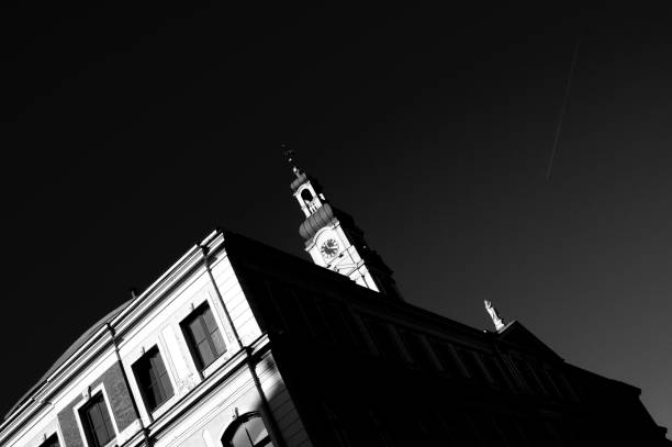 istock Beautiful Riga city architecture with old buildings. 1248688145