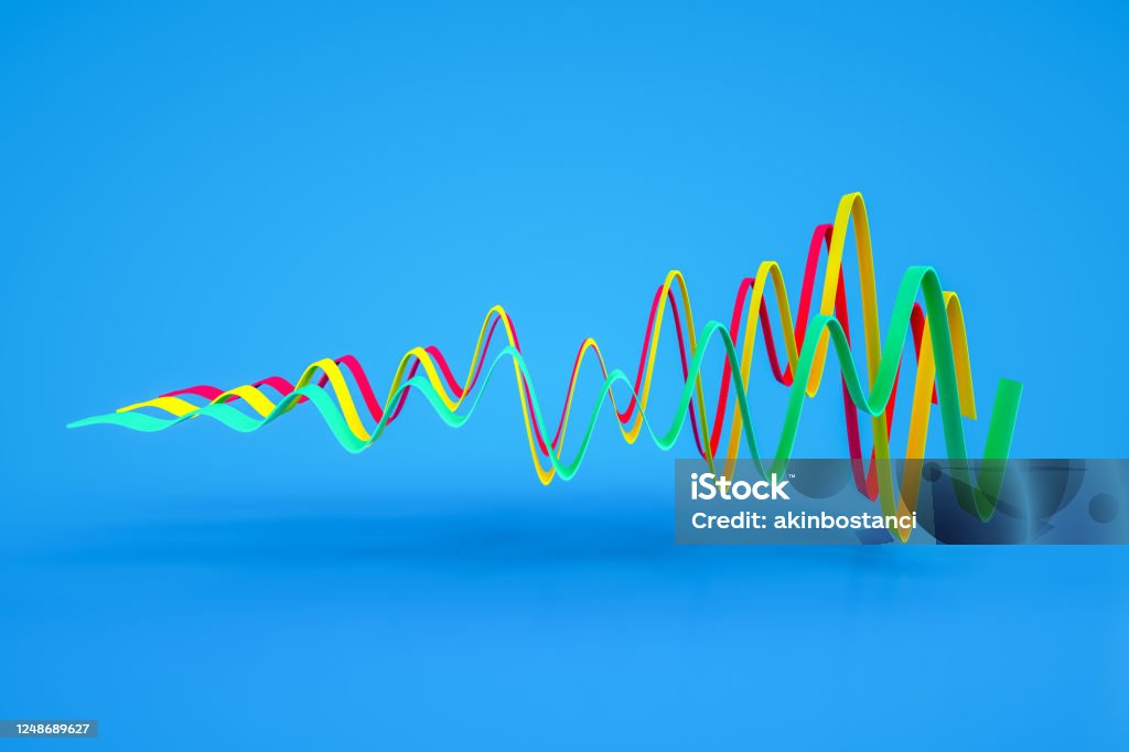 Abstract Curve Chart Background Multi Colored Stock Photo - Download ...