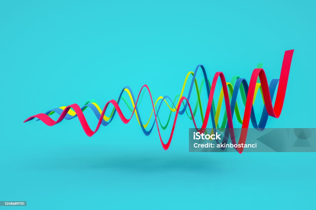 Abstract Curve Chart Background Multi Colored Stock Photo - Download ...