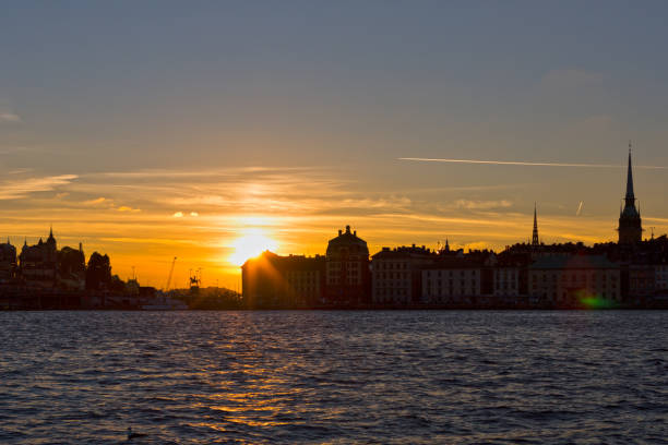 istock Silhouette of Stockholm at Sunset 1248692536
