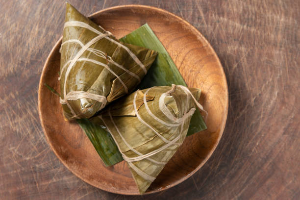 istock zongzi, traditional Chinese rice-pudding 1248693597