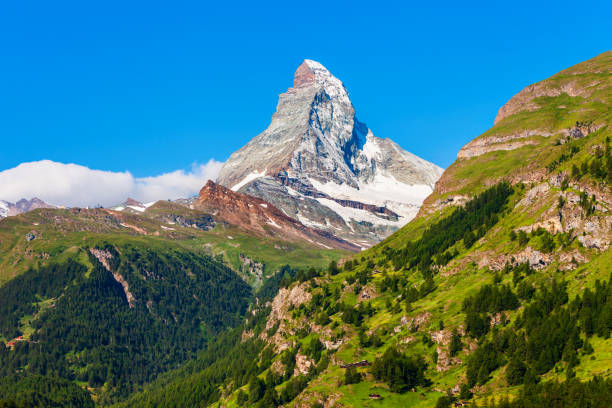 istock Matterhorn mountain range in Switzerland 1248694753