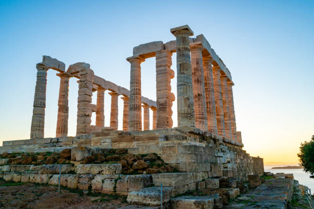 istock ancient columns of parthenon against blue sky 1248701314
