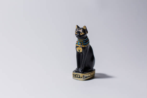 istock egyptian cat statue on white background 1248701550