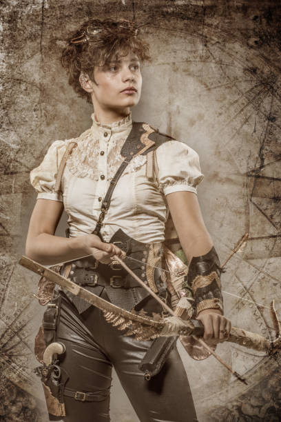 istock Steampunk female in a studio shot 1248702483