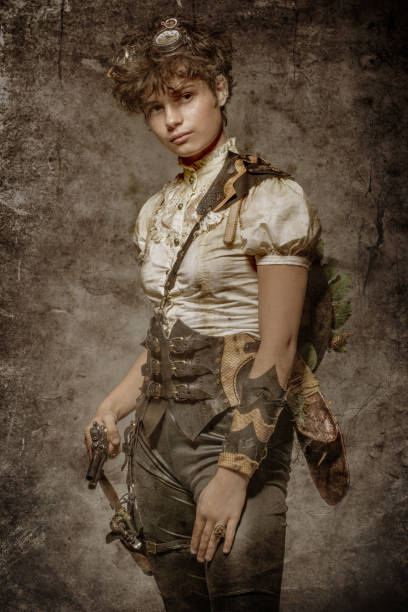 istock Steampunk female in a studio shot 1248702623