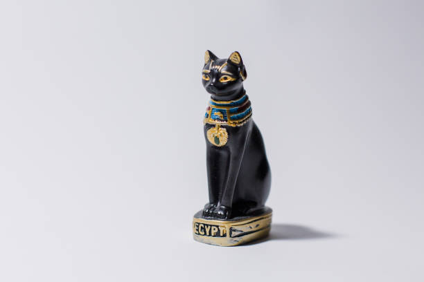 istock egyptian cat statue on white background 1248703464
