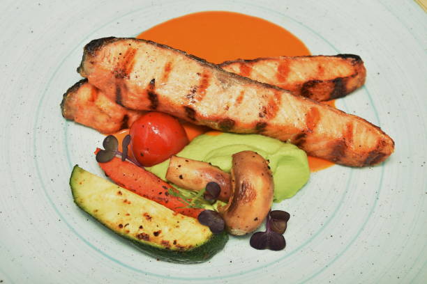 istock salmon fillet with aromatic sauce 1248703755