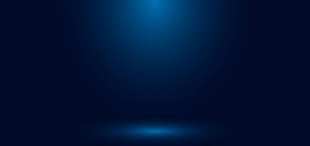 Blue gradient wall studio empty room abstract background with lighting and space for your text. Blue gradient wall studio empty room abstract background with lighting and space for your text. Vector illustration studio shot stock illustrations