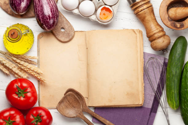istock Cooking utensils, ingredients and cookbook 1248711510